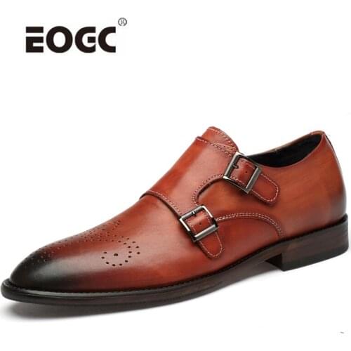 High Quality Shoes Men Luxury Dress Shoes Italy Style Natural Leather Men Oxford Shoes Office Formal Business Wedding Shoes