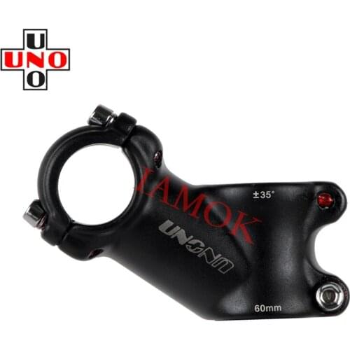 UNO Road Bicycle 35 Degree 60-135mm Black/Silver Stems Iamok Bike Stem Red/White/Gray Logo