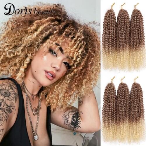 Doris Beauty Crochet Hair Marley Braid Hair Ombre Braiding Hair Extensions Synthetic Crochet Braids Grey Black Brown Purple