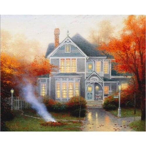 Amber Afternoon - Counted Cross Stitch Kits - Color DIY Handmade Needlework for Embroidery 14 ct Cross Stitch Sets