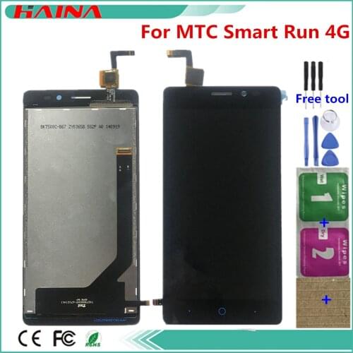 5.0 inch Phone Lcd For MTC Smart Run 4G LCD Display Touch Screen +Tools Kit Glass Digitizer Assembly Accessories