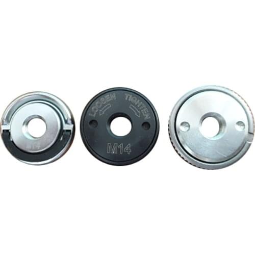 3Pcs Angle Grinder M14 Thread Inner Outer Flange Nut Set Quick Release Nut Power Replacement for Makita