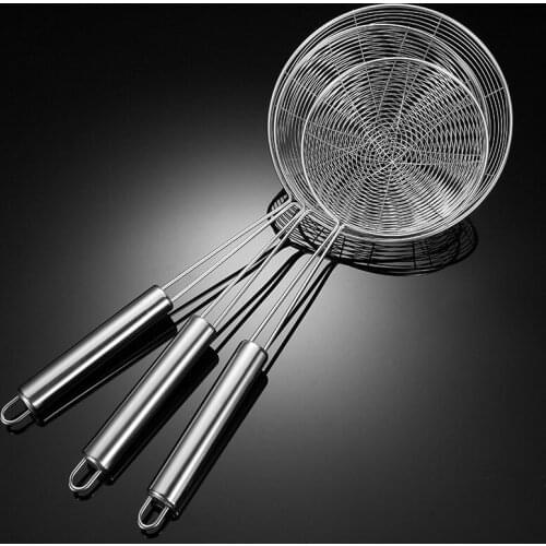 304 stainless steel wire leakage hot pot frying oil lattice filter scoop gadgets