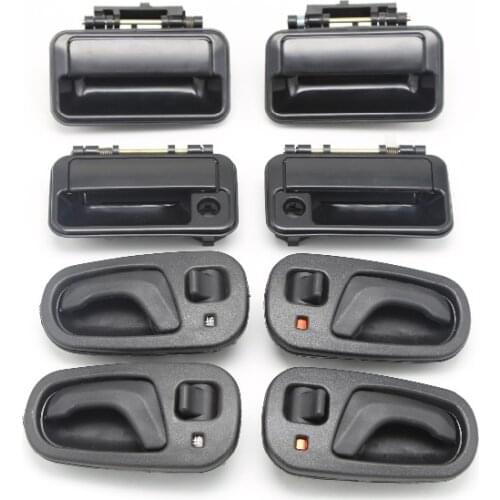8PCS DHKA OUTSIDE INSIDE DOOR HANDLE For SUZUKI SWIFT OLD TYPE OEM 6105504-E01 6105604-E01 6205602-E01 6205502-E01 82690-60