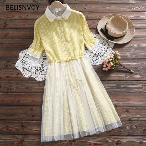 Желтые летние платья BELISNVOY China At AliExpress