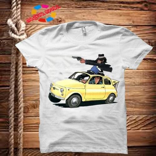 T-SHIRT UOMO DONNA LUPIN MARGOT ZENIGATA FUMETTO CARTONE ANIMATO VINTAGE