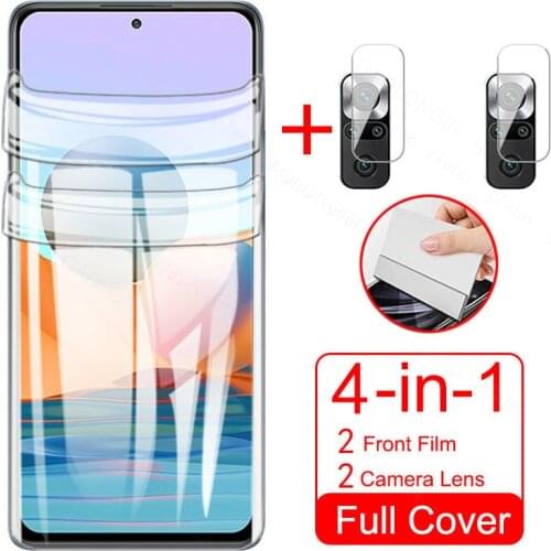 Redme note10 hydrogel film for xiaomi redmi note 10 pro 10pro 10promax 10s camera lens screen protector redmy note10s glass film