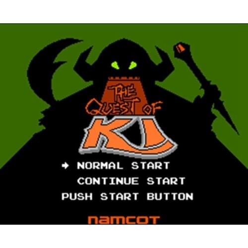 Quest of Ki 60 Pins English Version Game Cartridge for 8 Bit 60pin Game Console