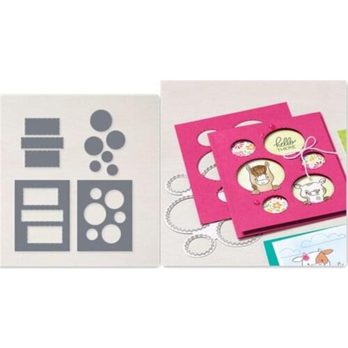 Shape Border Metal Cutting Die Stencil For Scrapbooking Decoration Paper Card Embossed Photo Album Craft Template New Cut Die