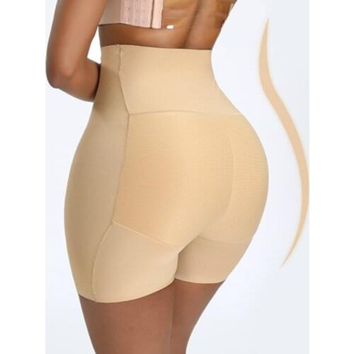 Padded Shaper Slimming Waist Booty Underwear Butt Lift Hip Up Control Panties Invisible Nude Black