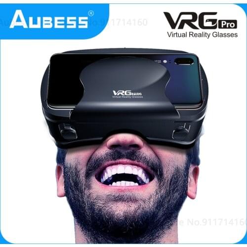 5~7inch VRG Pro 3D VR Glasses Virtual Reality Full Screen Visual Wide-Angle VR Glasses Box For 5 to 7 inch Smartphone Eyeglasses