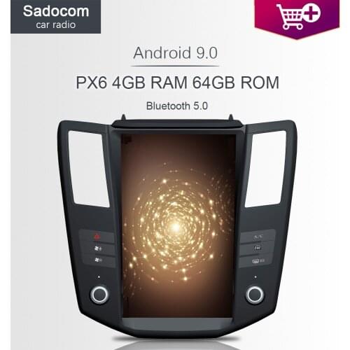 PX6 Tesla 12.1" Android 9.0 For lexus RX300 RX330 RX350 2004-2007 Car DVD Player Car Radio Multimedia Navigation GPS autoradio