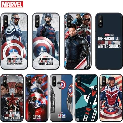 Silicone Cover The Falcon and the Winter Soldier For Xiaomi Redmi K40 K30i K30T K30S K20 10X GO S2 Y2 Pro Ultra Black Phone Case