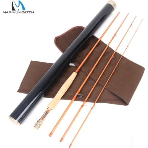 Maximumcatch Fly Rod IM12 40T+46T Toray Carbon Super Light Sensitive Fast Action Fly Fishing Rod With Carbon Tube 5/6/8WT 9FT