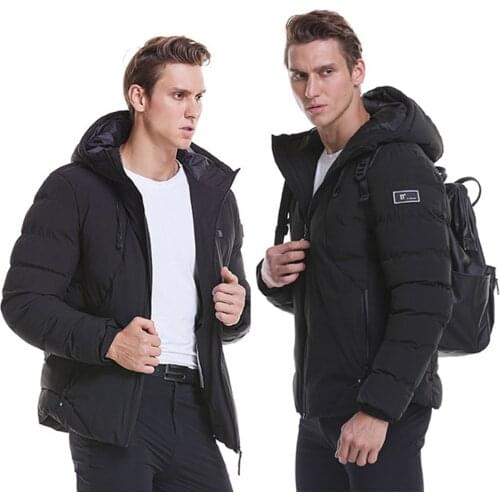 Warm Winter Thermal Clothing 4 zones Electric Heated Jackets Outdoor Vest Coat USB Long Sleeves Electric Heating Hooded Jackets