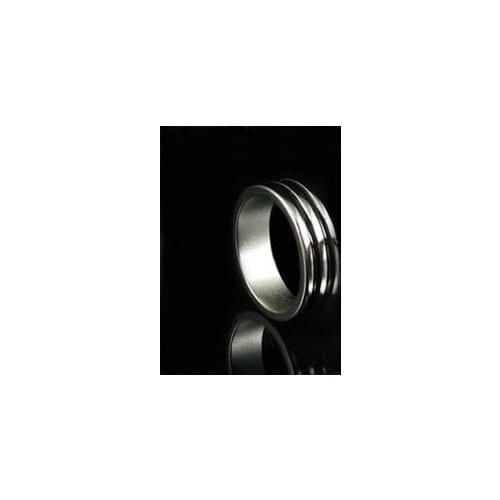 Magic Magnet Ring With Double Black Pattern Magic Tricks Stage Close Up Magia Ring Magie Illusion Gimmick Props Magicians