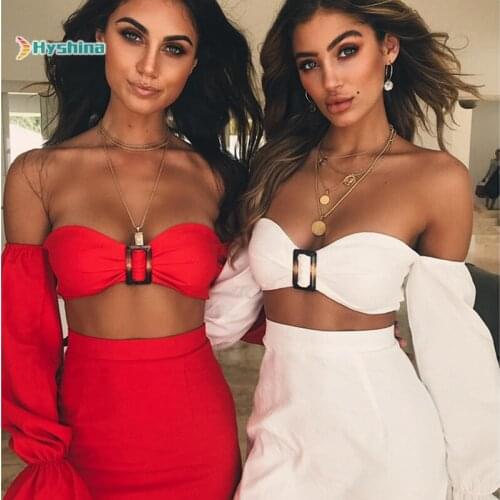 Womens Tube Top Long Sleeve Solid Color Set Sequins Metal Buckle Holiday Bag Hip Dress with Chest Pad