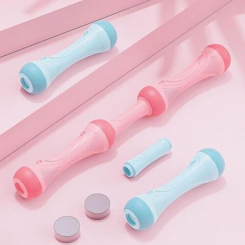 1 set of three-in-one multifunctional sports dumbbells, weight loss and fat burning dumbbell set, tensioner, assembled barbell