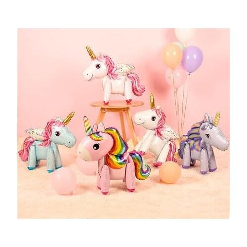1pc MINI Unicorn Small Pink Blue Colorful PrettyUnicorn Baby Shower Happy Birthday Wedding Decoration Kids Toys