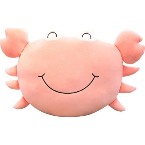 100% polyester fibers breathable plush stuffed crab baby toys for kids