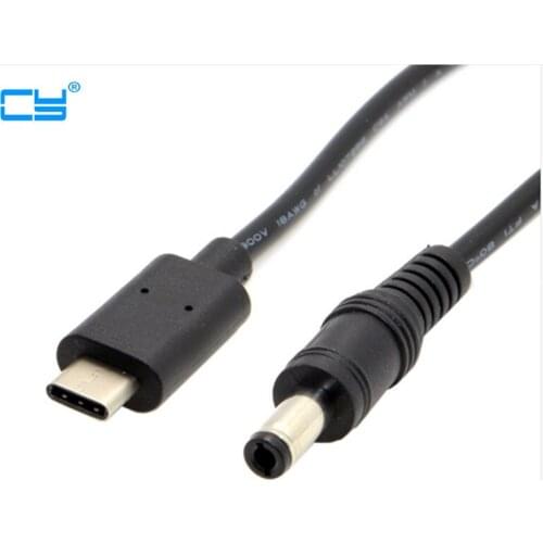 20cm USB 3.1 Type C USB-C to DC 5.5 2.5mm Power Plug Extension Charge Cable for Apple New Macbook