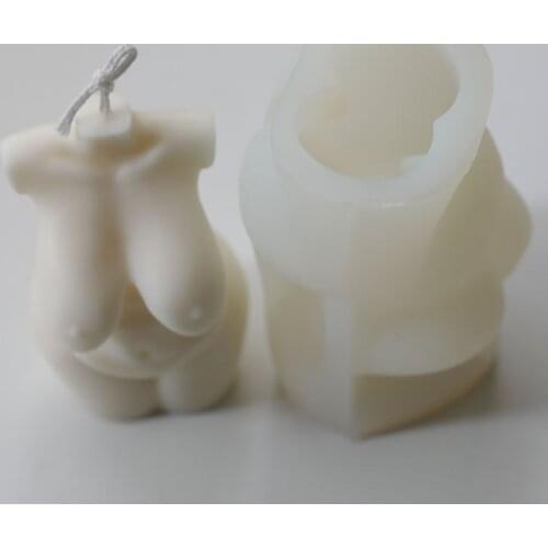 3d Sexy Woman Nude Female Naked Body Silicone Mold Clay Chocolate Plaster Candle Soap Mould Cake Decoration Baking Tools