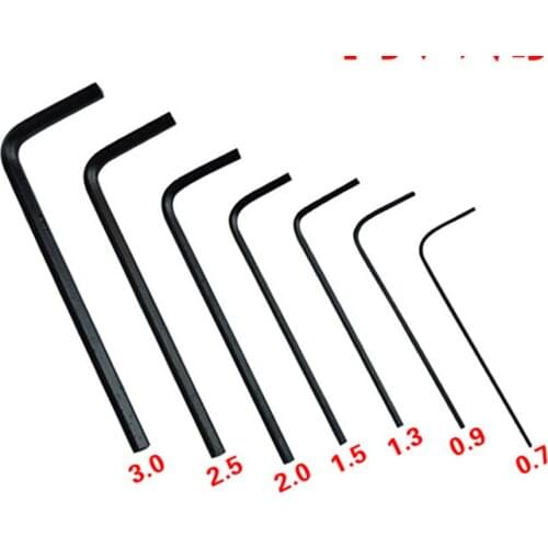 7pcs In 1 Hex Key Allen Wrench Set 0.7mm~3mm Metric Hand Tool Precision hex wrench High hardness hexagonal wrench