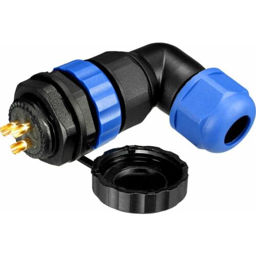 Aviation Connector, 20.5mm 3P 25A 380V Waterproof Male Wire Panel Power