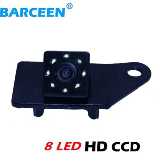Wire black auto car rear reserve camera 170 wide visual angle and glass 8 led lens for MITSUBISHI RVR ASX 2013/2014