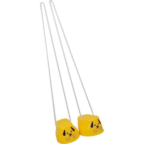 Kids Balance Training Toy 1 Pair Smile Foot Stilt Cute Dog Pattern Exercise Outdoor Indoor Playing Tool