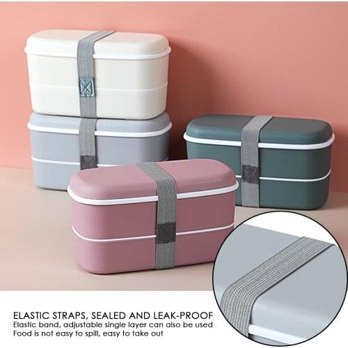 Double-layer Portable Compartment Lunch Box Food Refrigerator Fresh-keeping Japanese Children Storage Box Kitchen For Camping