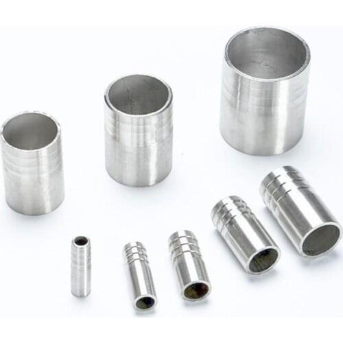 Fit Tube O/D 10mm To 108mm Hose Barbed 304 Stainless Steel Sanitary Welding Pipe Fitting Food Grade