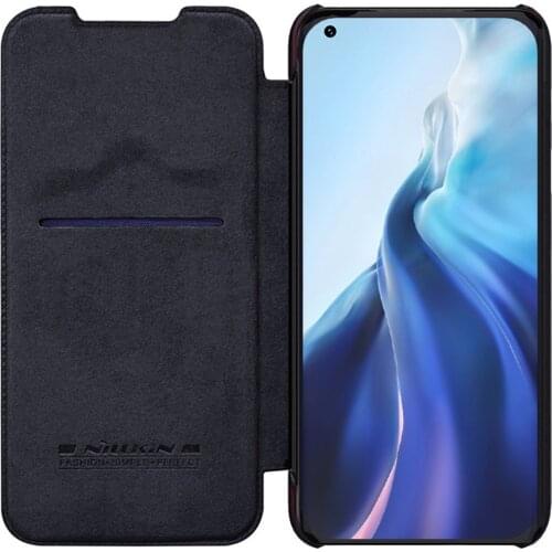 For Xiaomi Mi 11 Flip Case NILLKIN QIN Leather Back Cover Card Pocket Phone Case For Xiaomi 11 Mi 11 Cover