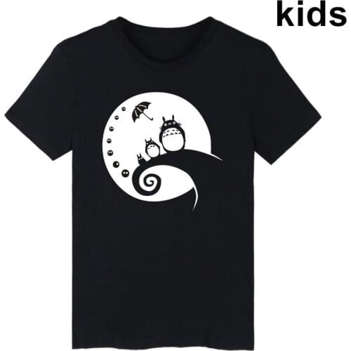 3 To 14 Years kids T Shirt Anime TOTORO Printed Tshirt T-shirt Boys Girls fashion Outerwear T Shirts Children Clothes