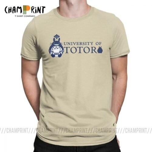 University Of Totoro Mens T Shirts Pure Cotton Clothing Creative Short Sleeve Crew Neck Tees Gift Idea T-Shirt
