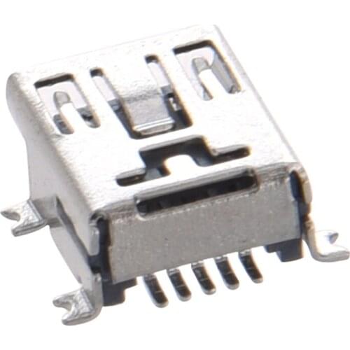 GTBL 5 Pcs Mini USB Type B Female Port 5-Pin 180 Degree SMD SMT PCB Jack Socket