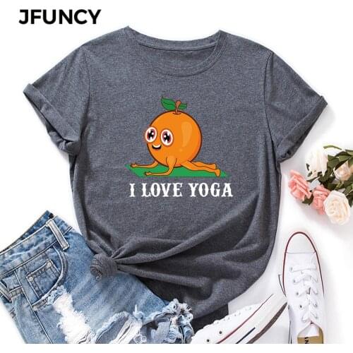 JFUNCY 5XL Plus Size Classic T-shirt Women Cotton Tee O-Neck Short Sleeve Tops Cartoon Print Oversize Female Summer Loose Shirt