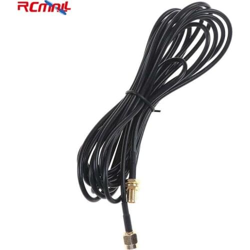 RG174 SMA Male to Female Adapter Plug Connector Pigtail Coaxial Jumper Extension Cable Black 3 Meters/5 Meters/10 Meters