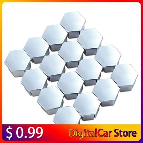 16 Pcs 19mm Tire Screw Cap Metric Hex Bolt Cap For Peugeot 307 308 408 206 207 Wheel Nut Rim Cover Decor