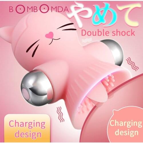 Tongue Licking Vibrator For Women Oral Sex Clitoris Nipple Sucking Vibrator Breast Enlarge Massager G Spot Stimulator Sex Toys