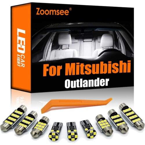 Zoomsee 11Pcs Interior LED For Mitsubishi Outlander 3 2013-2020 Canbus Vehicle Bulb Indoor Dome Map Reading Trunk Light Auto Kit