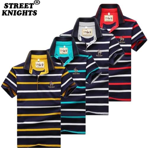 2021 Summer New Mens Fashion Business Slim Fit Cotton Polo Shirt Men Clothing Thin Casual Embroidery Polo Shirt Tops Big Size