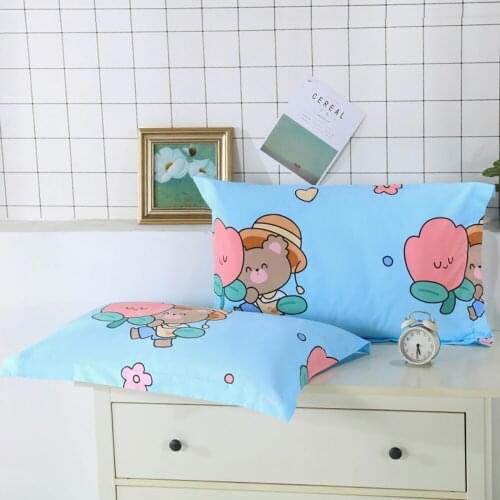Collection Pillowcases Queen Size 19x29" Cute Pattern Pillow Case Set Of 2 Home Quality Pillow Protector Cover 100% Cotton