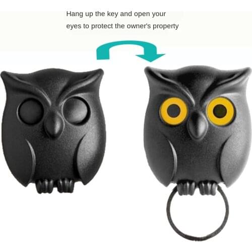 Owl shape wall hook Key Holder wall sticker Keep Keychains Key Hanger Hooks Wall Hanging Hook for kitchen Home