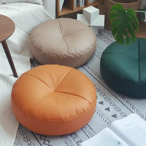 Cushion tatami mat Nordic window thickening sit pier disposable leather cushion floor pillow cushions home decor Japanese futon