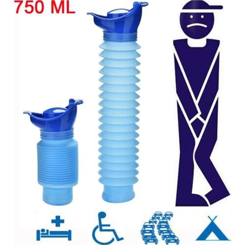 750ml Portable Adult Urinal Outdoor Camping Travel Urine Car Urination Pee Soft Toilet Urine Help Men Women Toilet #T1P