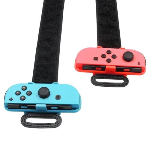 Adjustable Elastic Dance Wrist Band Strap Leg Strap for Nintend NS Switch Just Dance/Ring Fit Adventure (L/R) Controller Gamepad