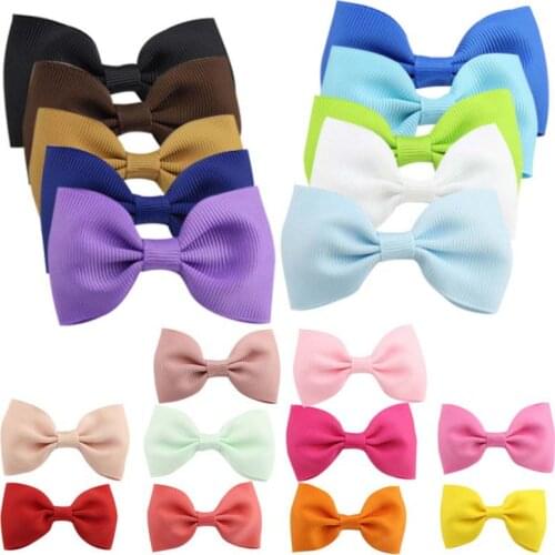 Handmade Ribbon Party Hair clip Accessories Alligator Small Baby Girls kids Lot Hair School Flowers Bows clips Party