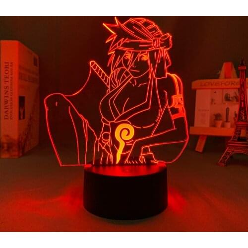 Anime Led Night Light Bleach Kukaku Shiba for Bedroom Decor Light Battery Powered Birthday Gift Manga Lamp Kukaku Shiba Bleach
