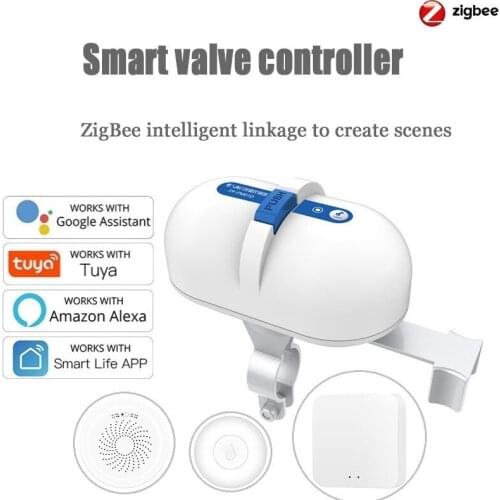 Tuya ZigBee Smart Water/Gas Valve Automation Control Smart Home Scene Linkage Set Work With Alexa Google Assistant Smart Life